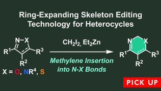 Development of Ring-Expanding Skeleton Editing Technology for Heterocycles