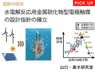 水電解反応用金属硫化物型電極触媒の設計指針の確立